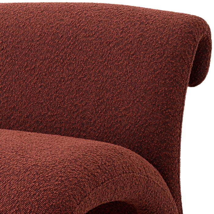 Chair Vignola bouclé rouge