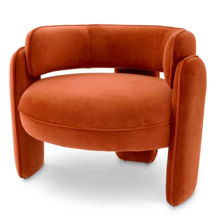 Chair Chaplin savona orange velvet