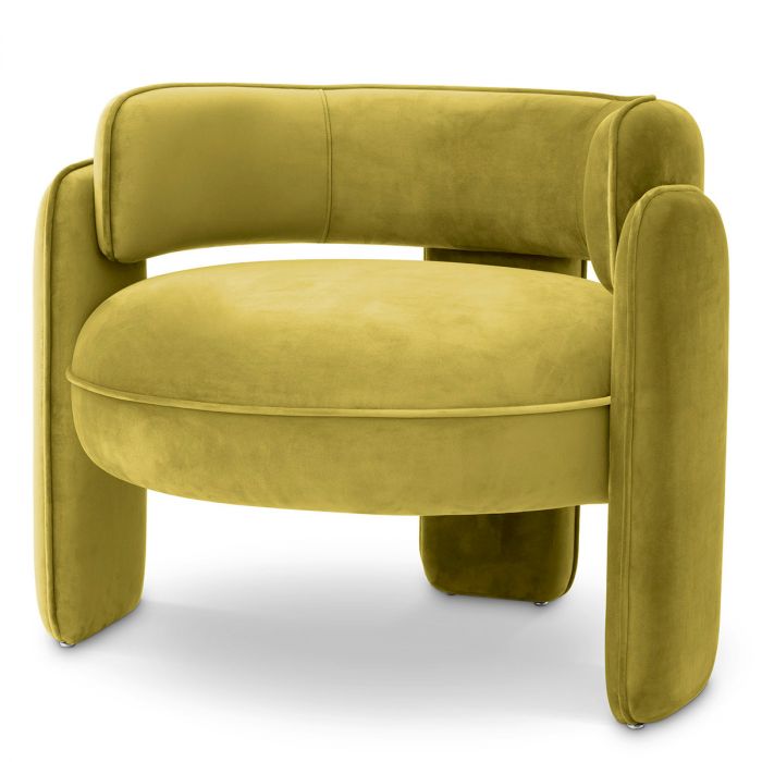 Chair Chaplin savona vintage green velvet