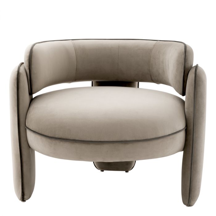 Chair Chaplin savona greige velvet