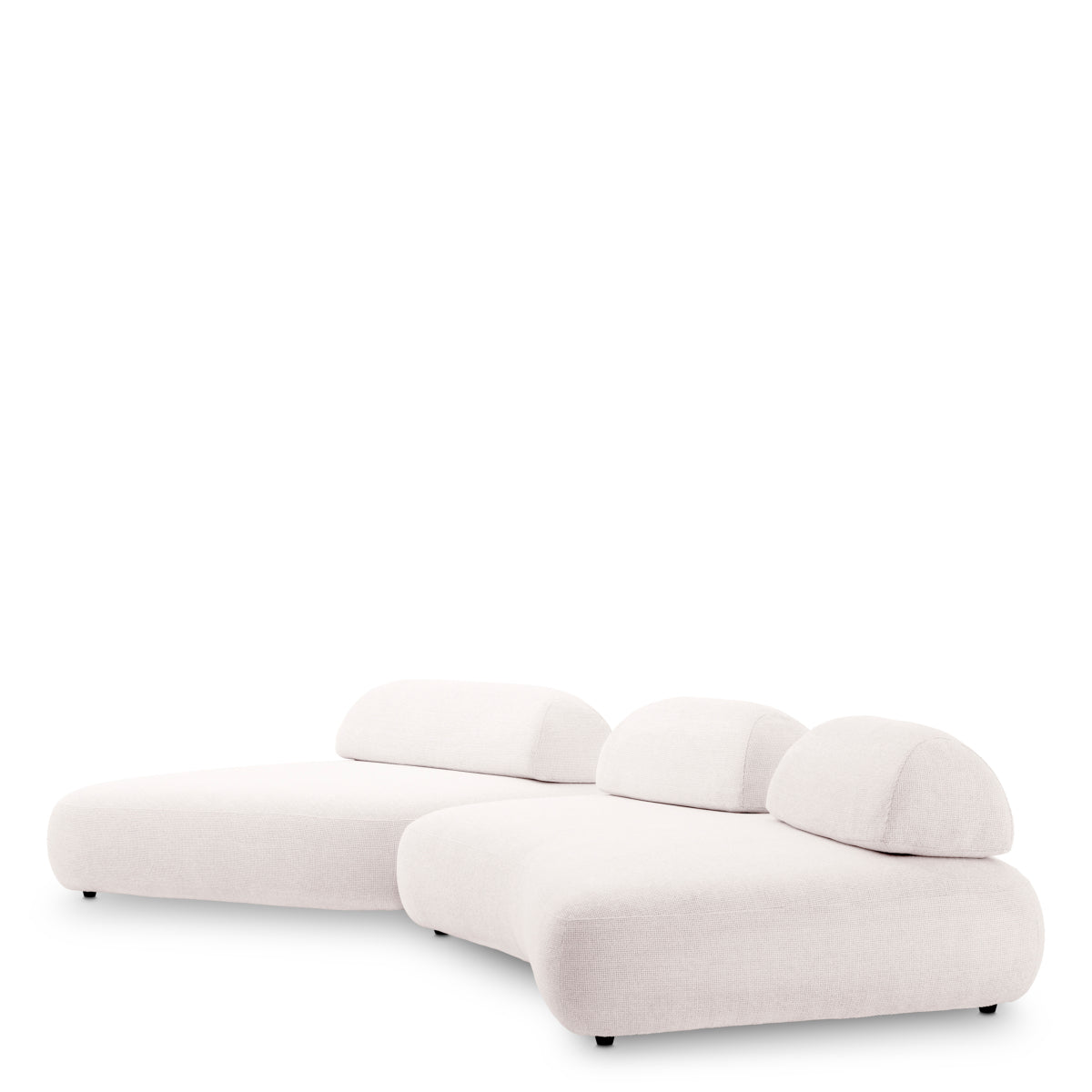 Lyssa off-white Curve Modular Sofa Residenza