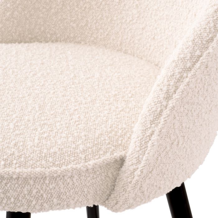 Bar Stool Cooper bouclé cream set of 2