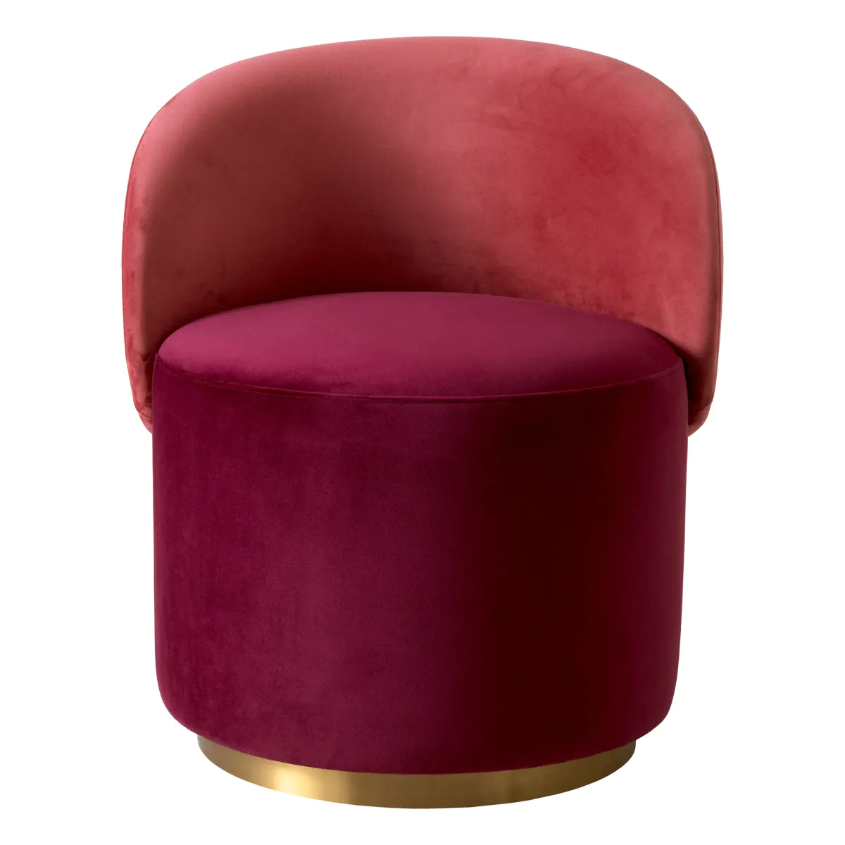 Red Velvet Low Dining Chair Greer