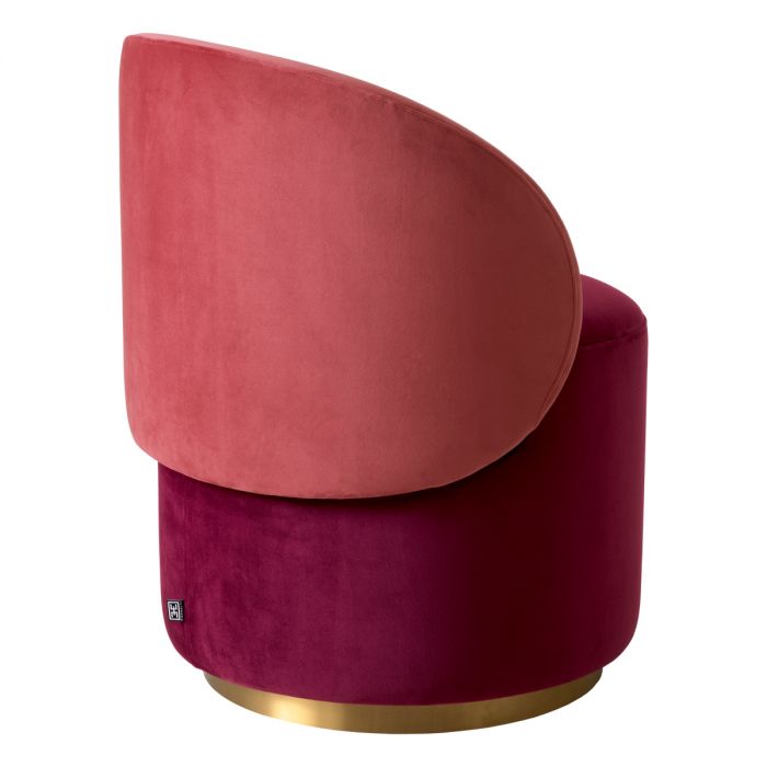 Low Dining Chair Greer savona bordeaux velvet