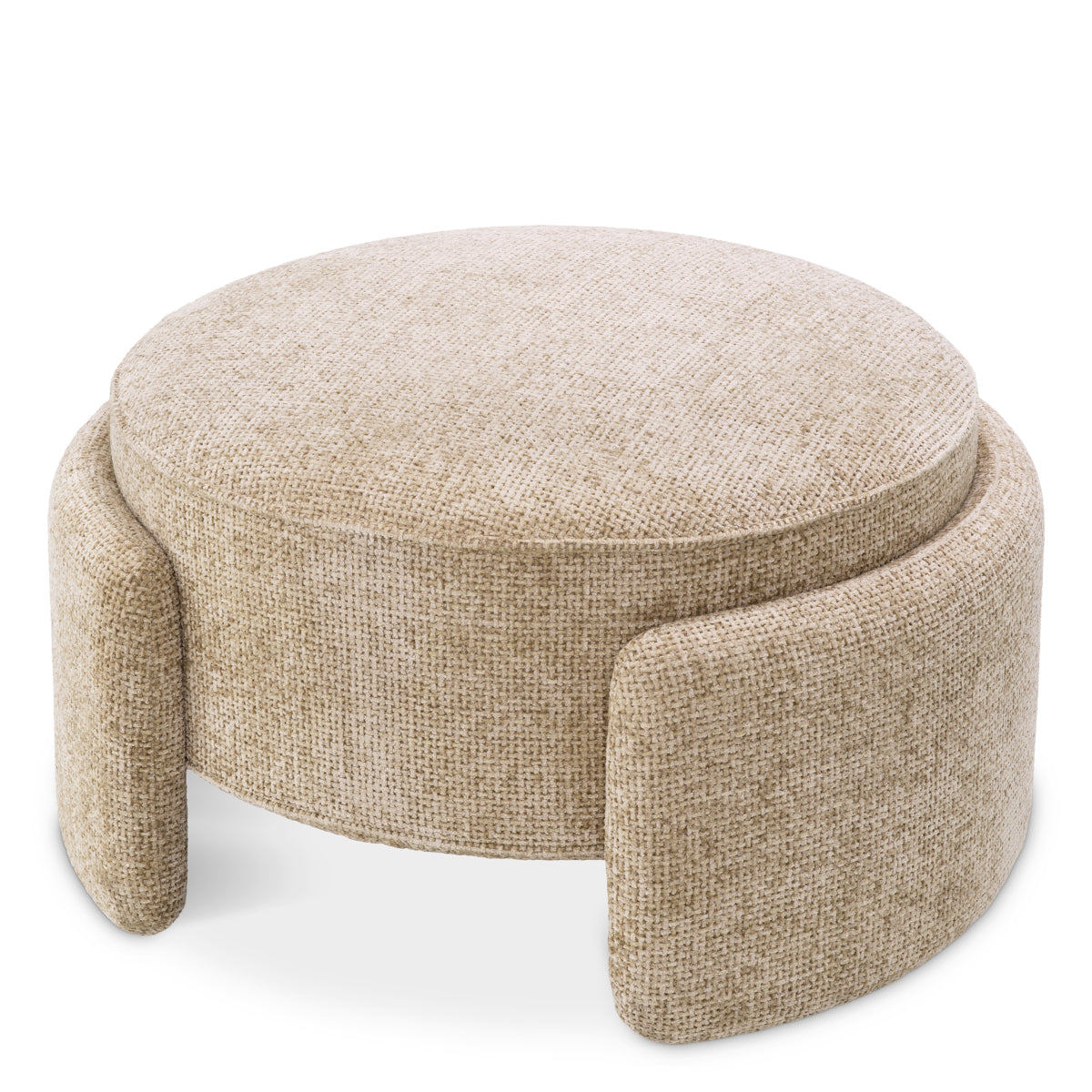 Sand Upholstered Modern Stool Ortega