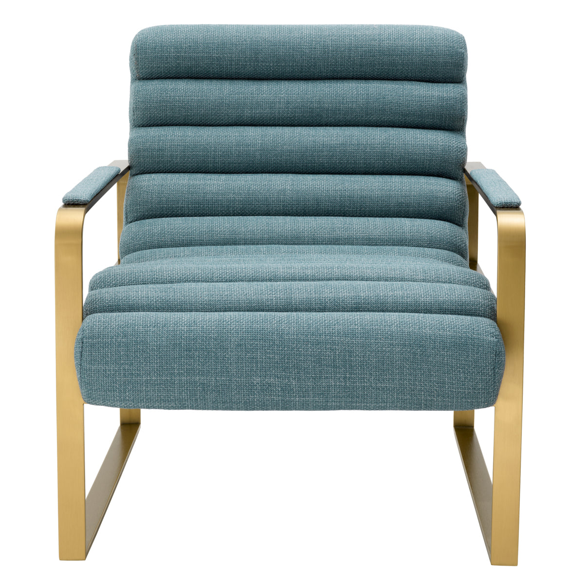 Blue Padded Modern Lounge Armchair Olsen