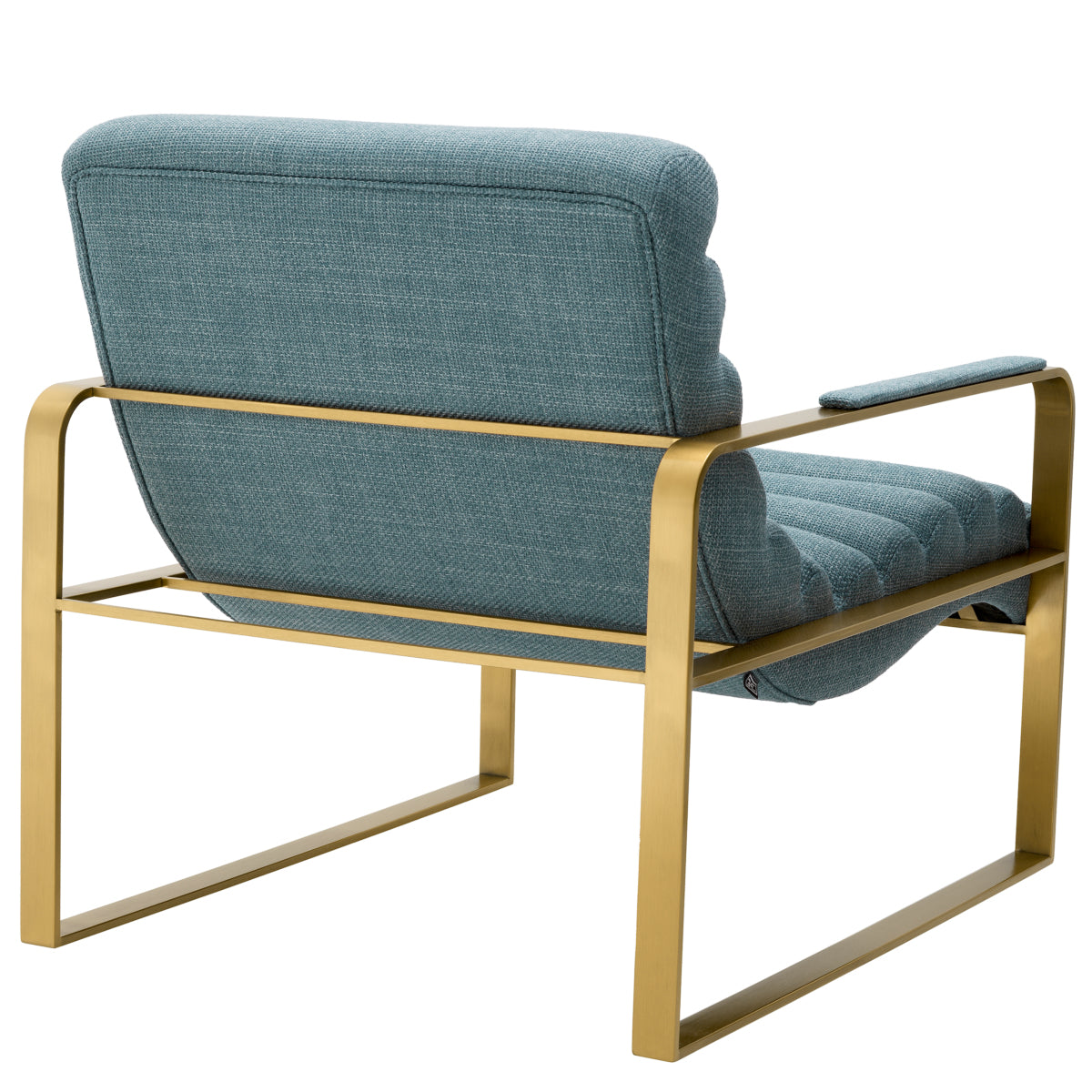 Blue Padded Modern Lounge Armchair Olsen