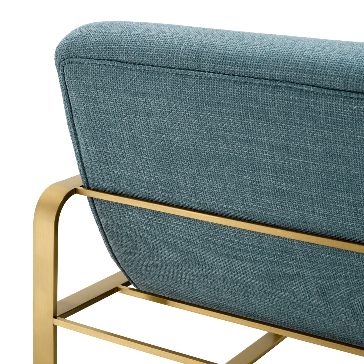 Blue Padded Modern Lounge Armchair Olsen