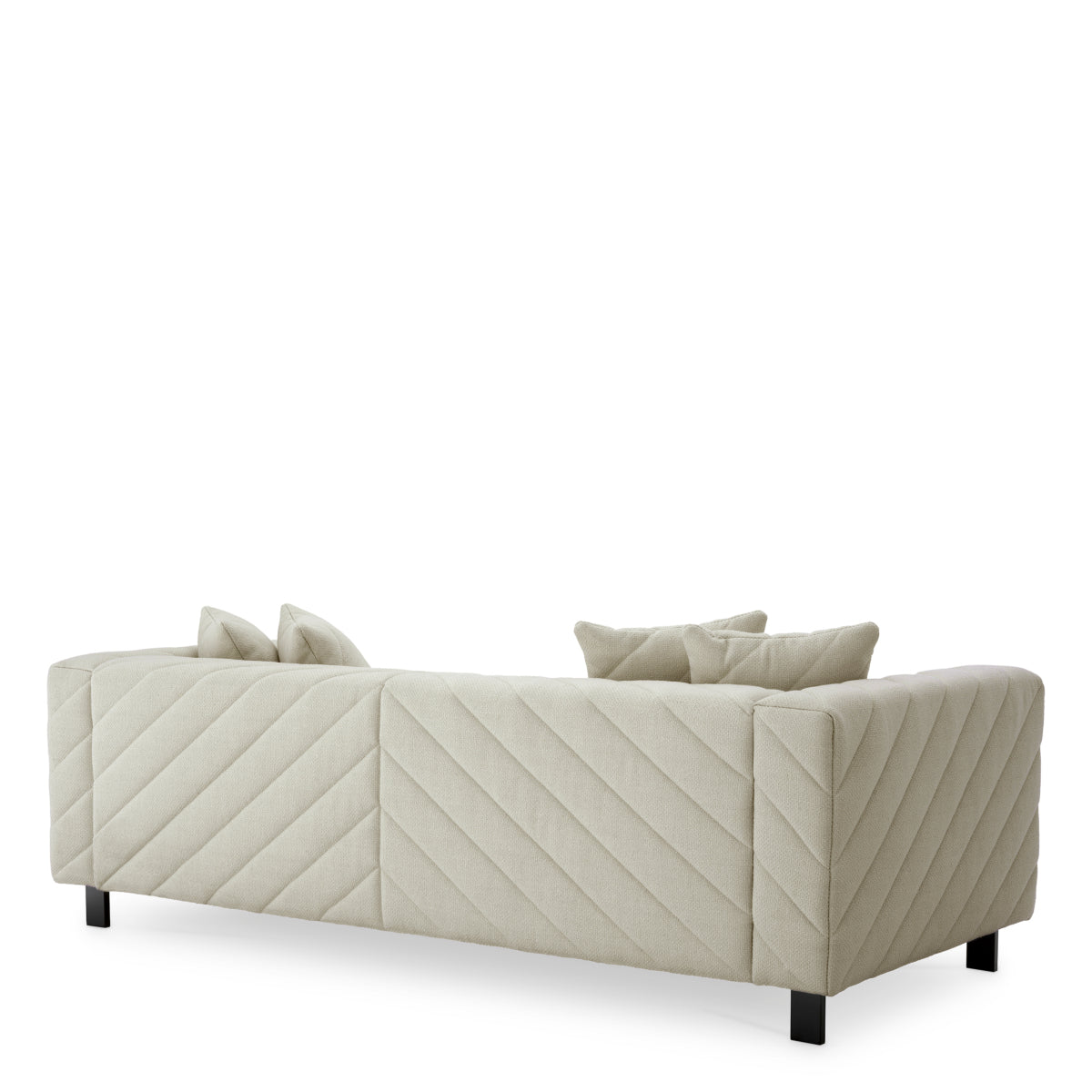 Cream Patterned Modern Sofa Avellino
