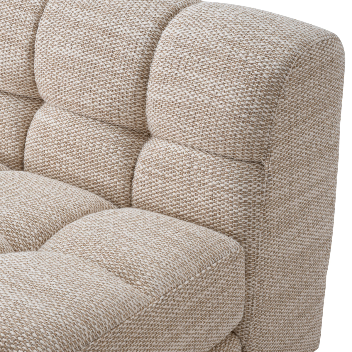 Sand Channeled Modular Middle Sofa Dean