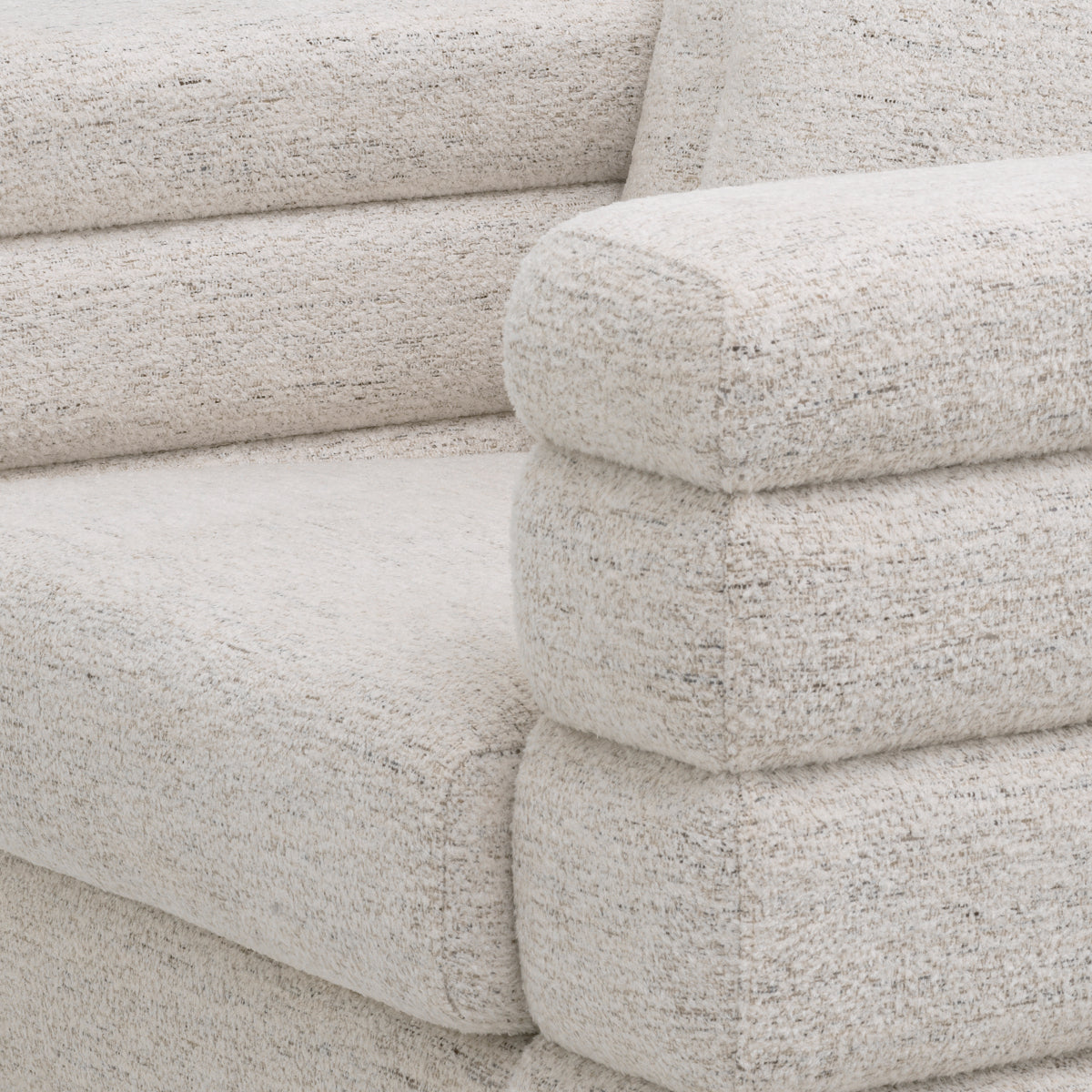 Off-white Upholstered Armchair York