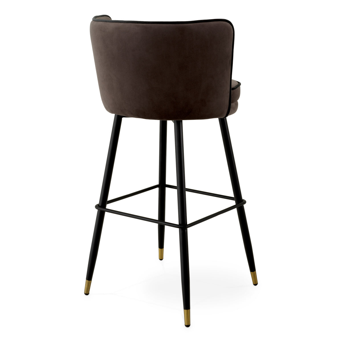 Dark Gray Modern Swivel Bar Stool Grenada