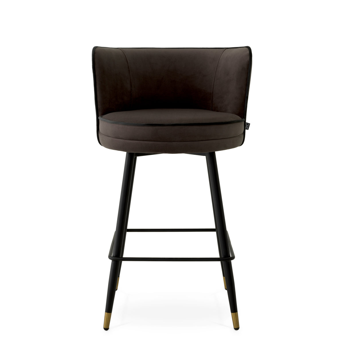Dark Gray Modern Swivel Counter Stool Grenada