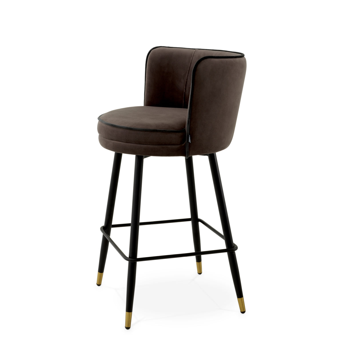 Dark Gray Modern Swivel Counter Stool Grenada