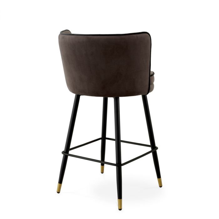 Counter Stool Grenada savona grey velvet