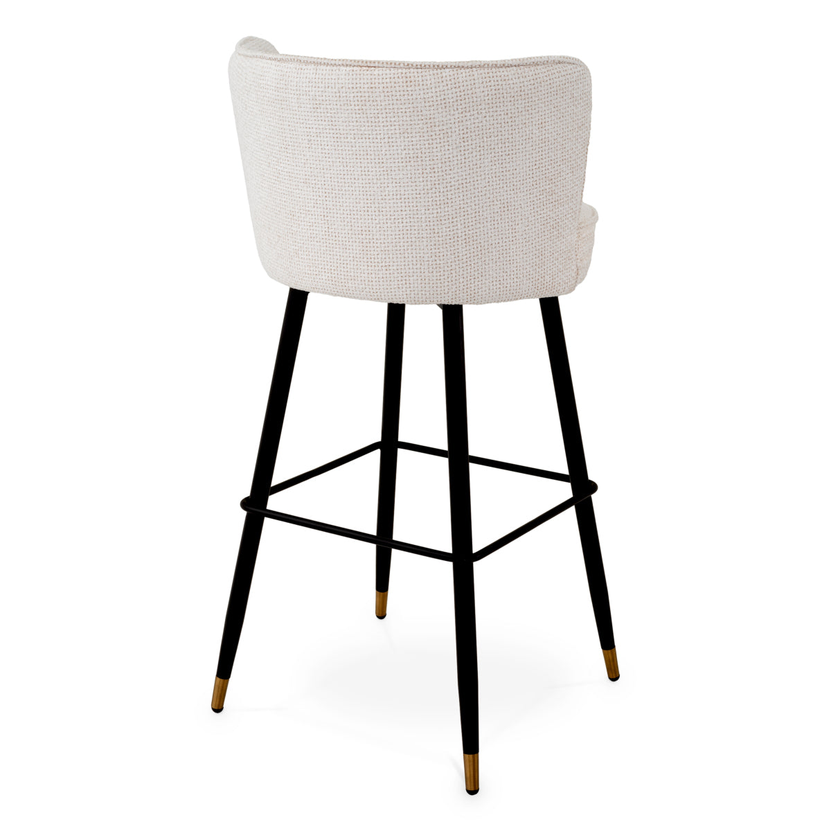 White Modern Swivel Bar Stool Grenada