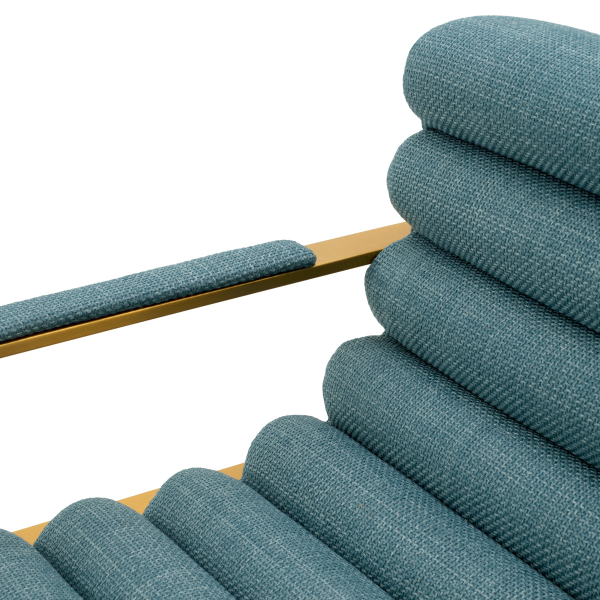 Blue Padded Modern Bar Stool Olsen