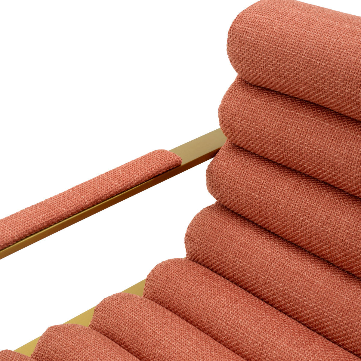 Orange Padded Modern Counter Stool Olsen