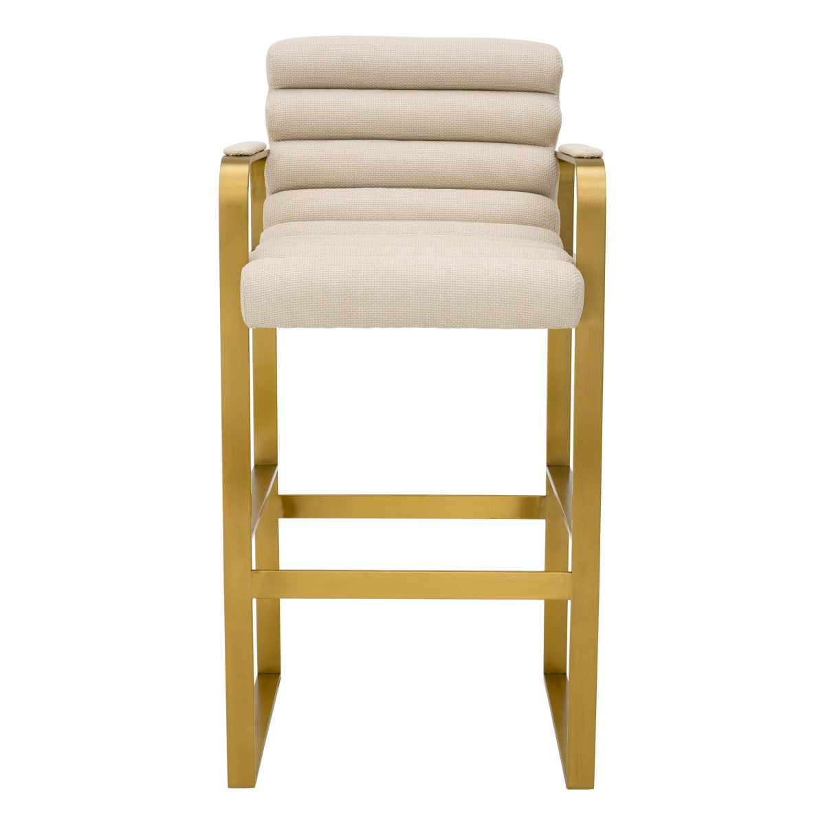 Beige Padded Modern Bar Stool Olsen