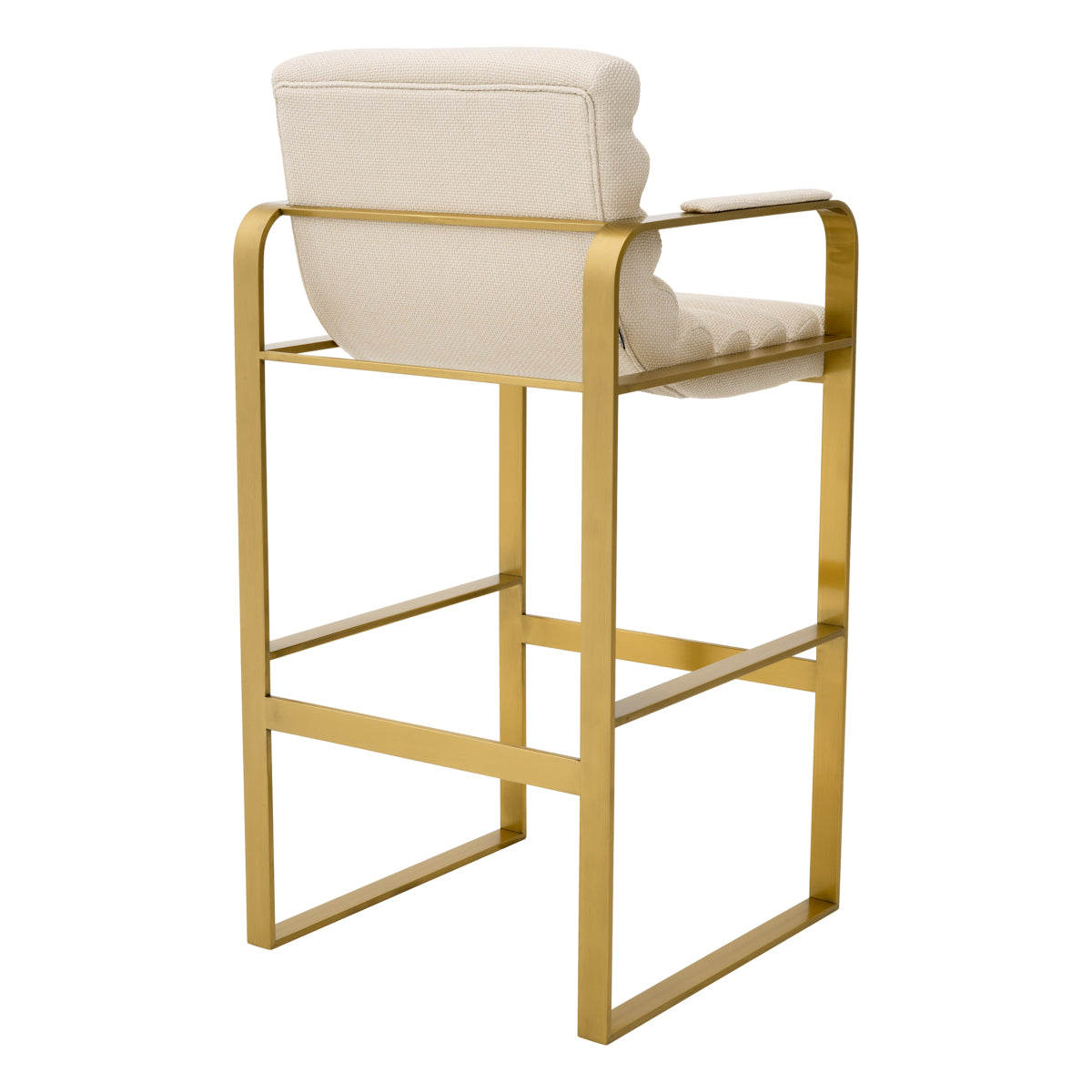 Beige Padded Modern Bar Stool Olsen