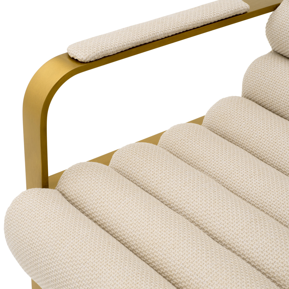 Beige Padded Modern Bar Stool Olsen