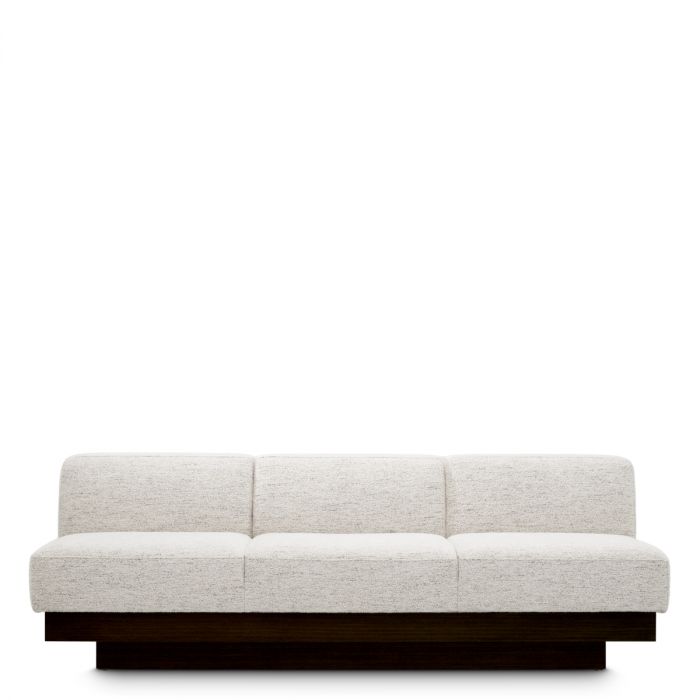 Sofa Bastion seashell off-white charcoal veneer