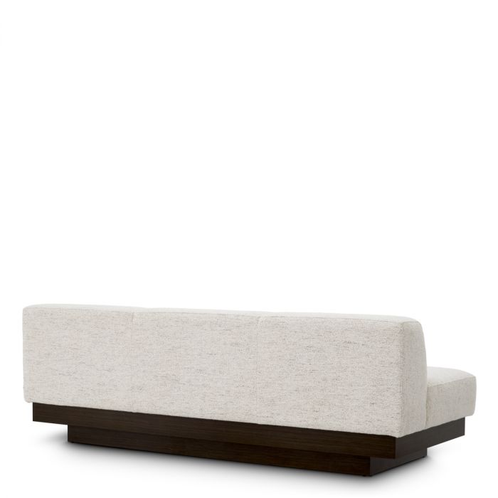 Sofa Bastion seashell off-white charcoal veneer
