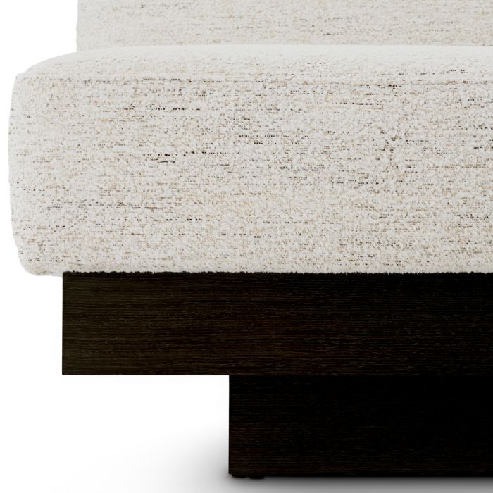 Sofa Bastion seashell off-white charcoal veneer