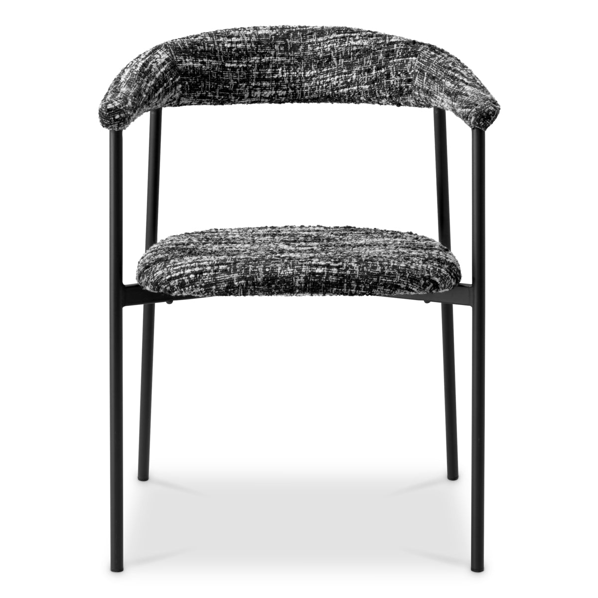 Black Bouclé Dining Chairs (2) Julio