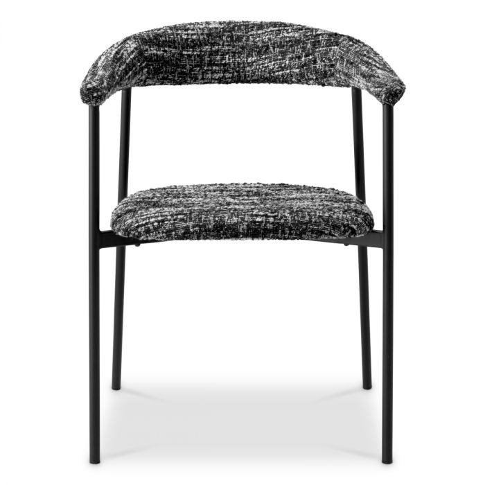 Dining Chair Julio bouclé sonata black set of 2