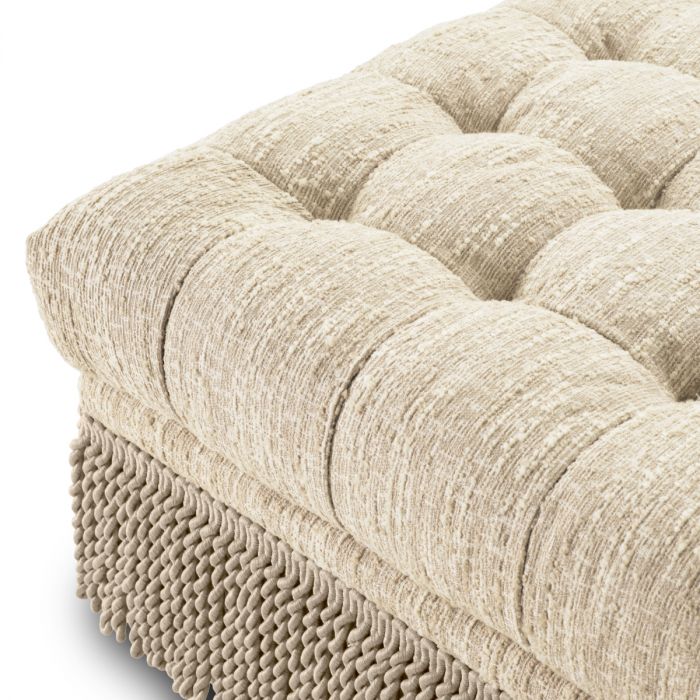 Ottoman Dorantes bouclé sonata cream