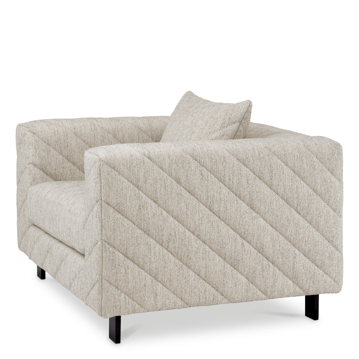 Gray Patterned Modern Lounge Chair Avellino