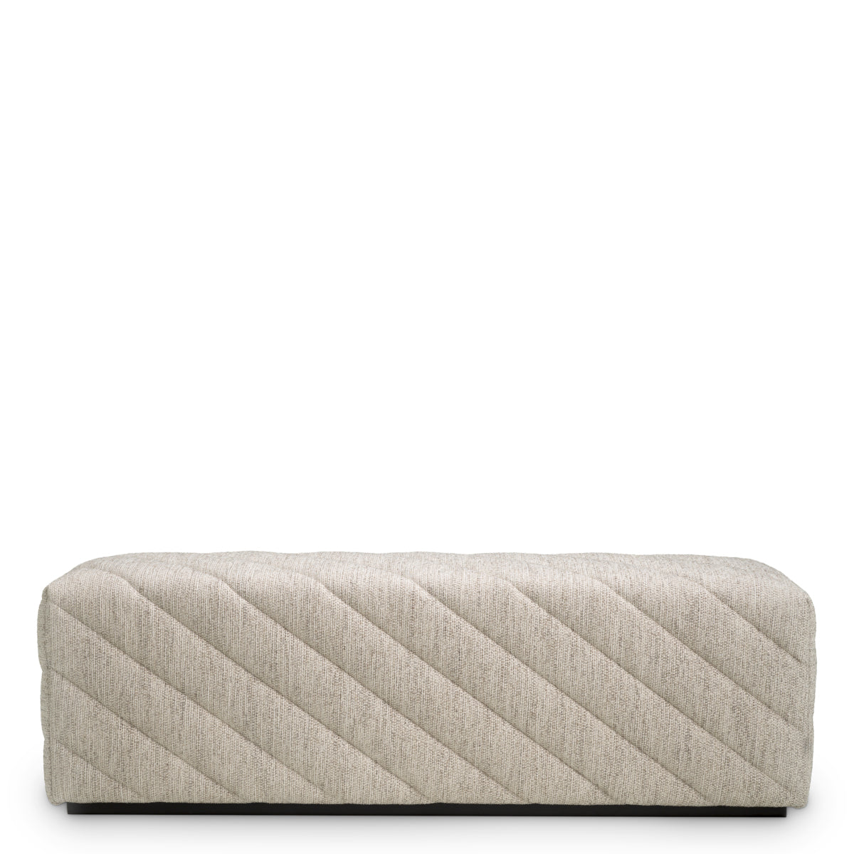 Gray Patterned Modern Bench Avellino