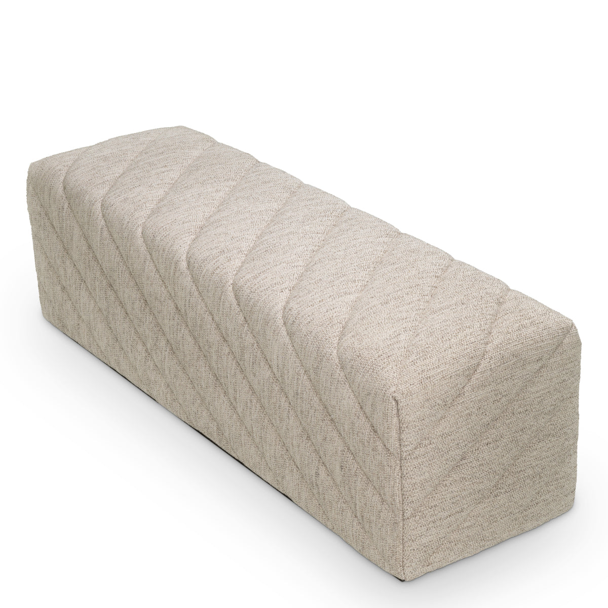 Gray Patterned Modern Bench Avellino