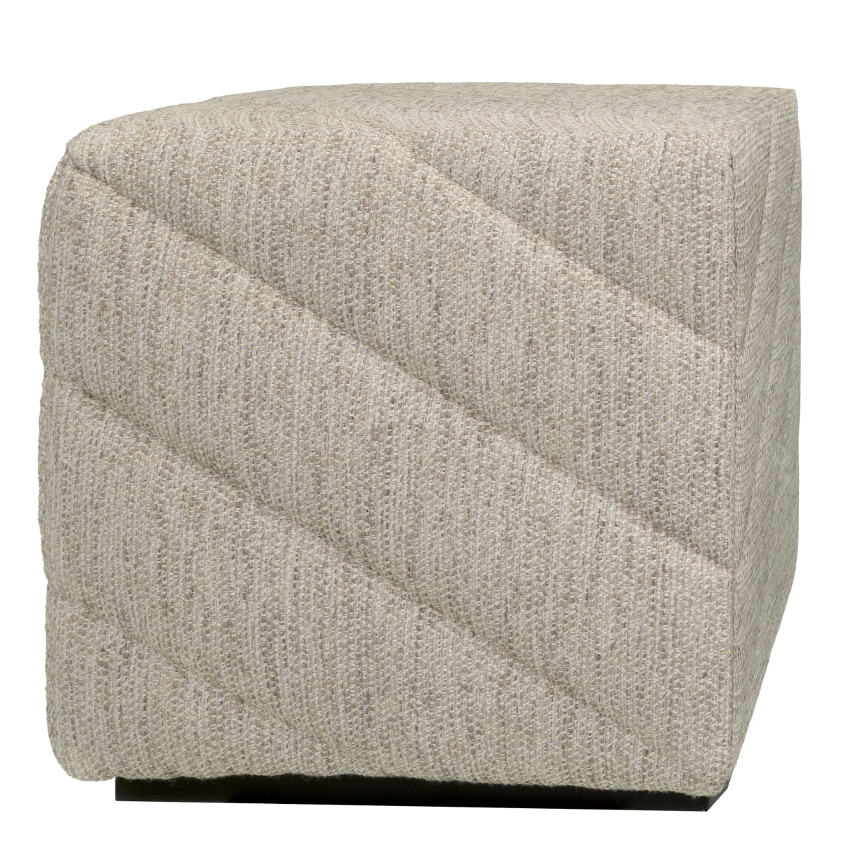 Gray Upholstered Modern Stool Avellino