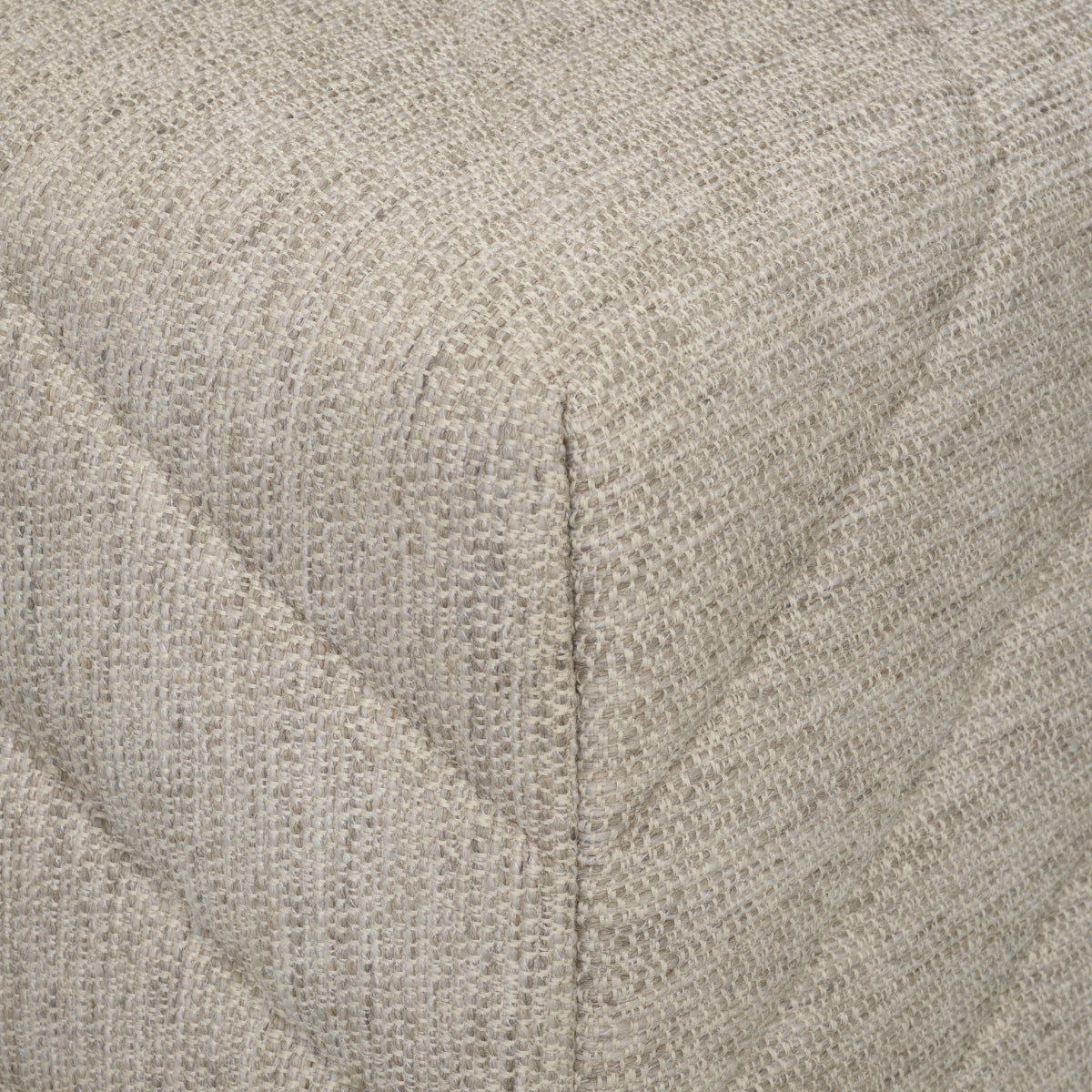 Gray Upholstered Modern Stool Avellino