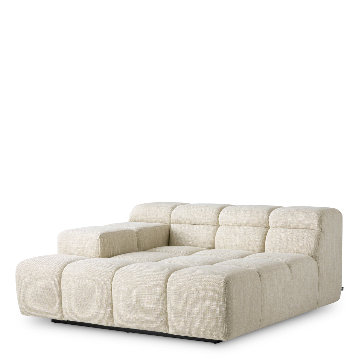 Grid-Tufted Modular Sofa Lounge Left Hunter