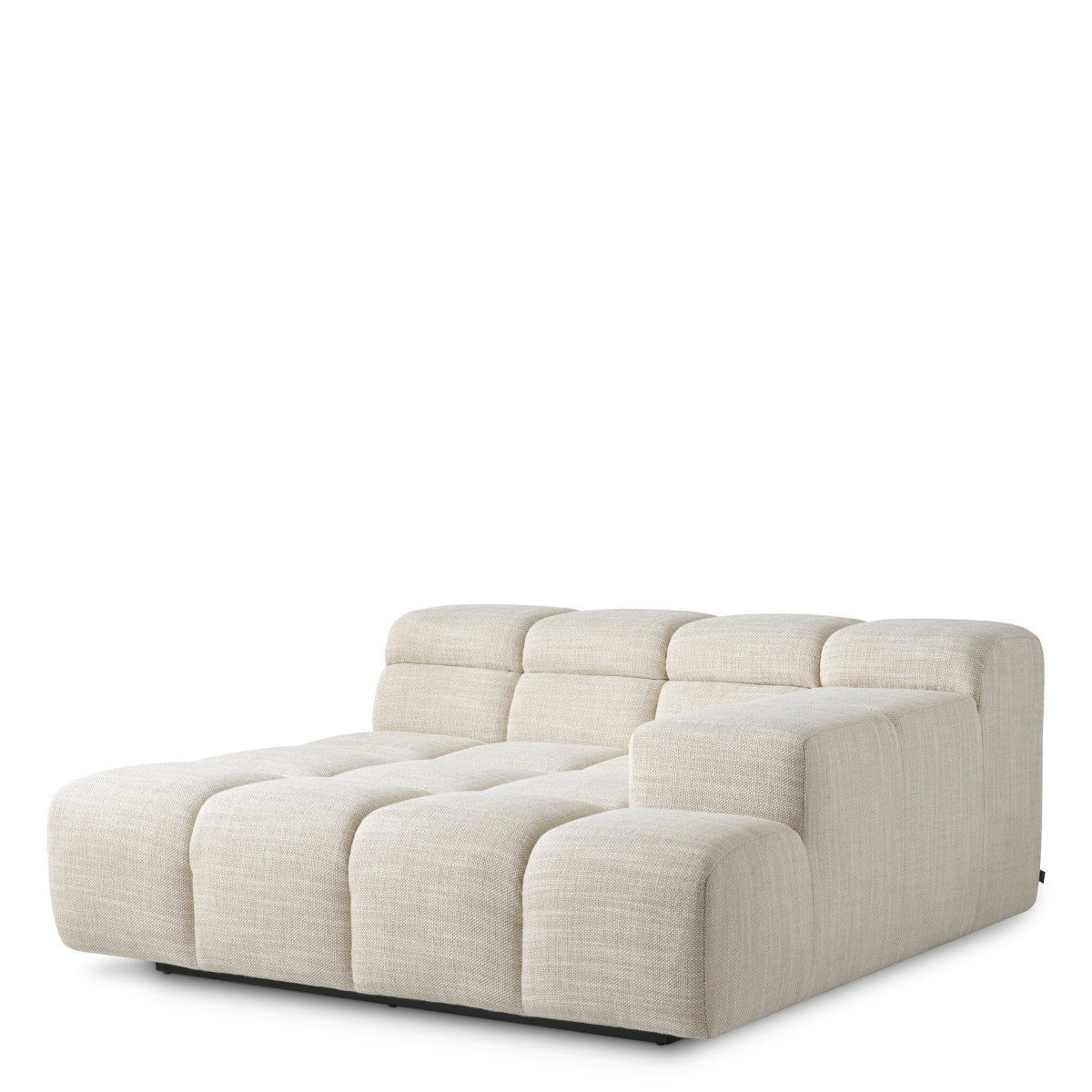 Grid-Tufted Modular Sofa Lounge Right Hunter