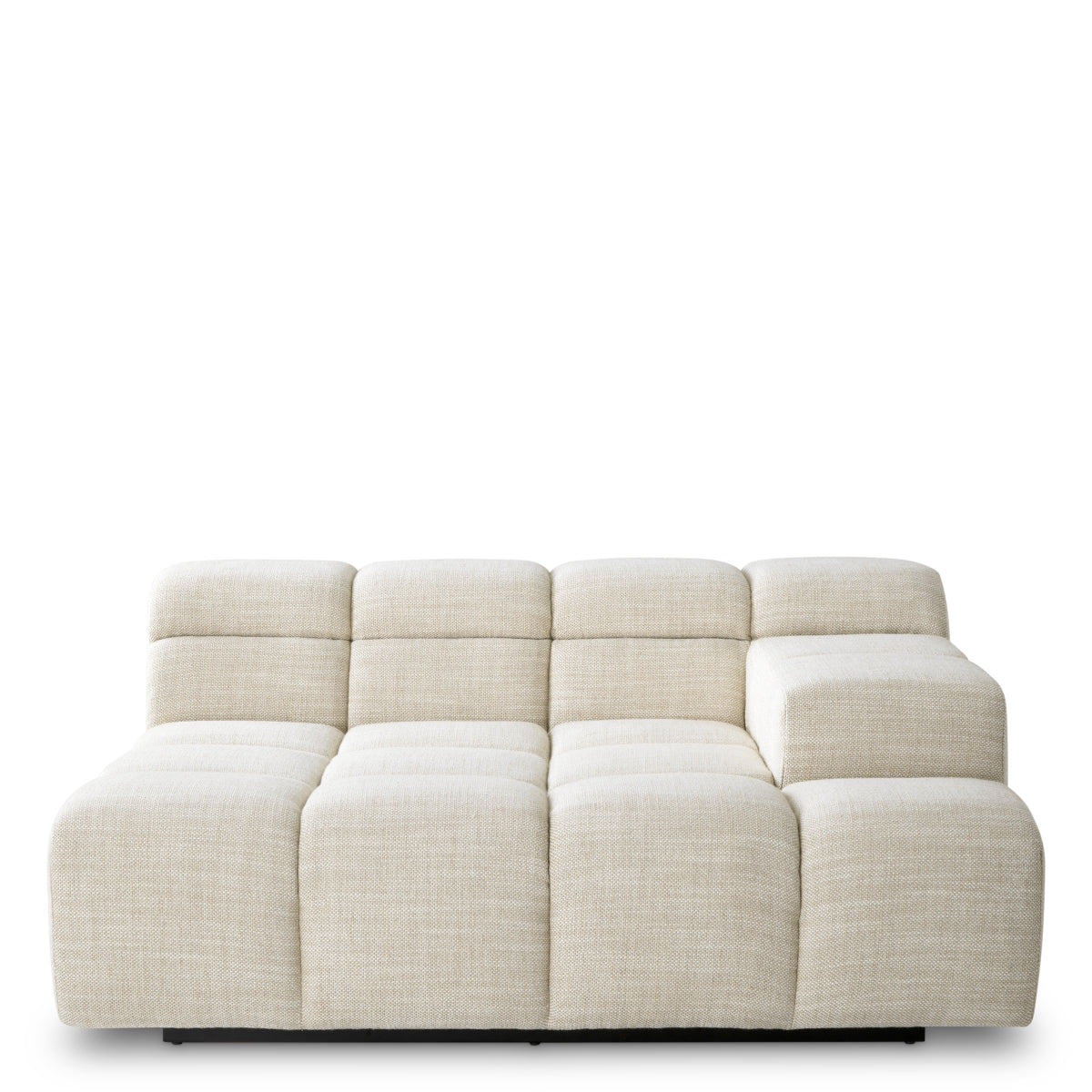 Grid-Tufted Modular Sofa Lounge Right Hunter