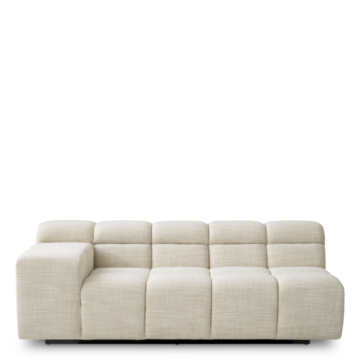 Grid-Tufted Modular Sofa Left Hunter