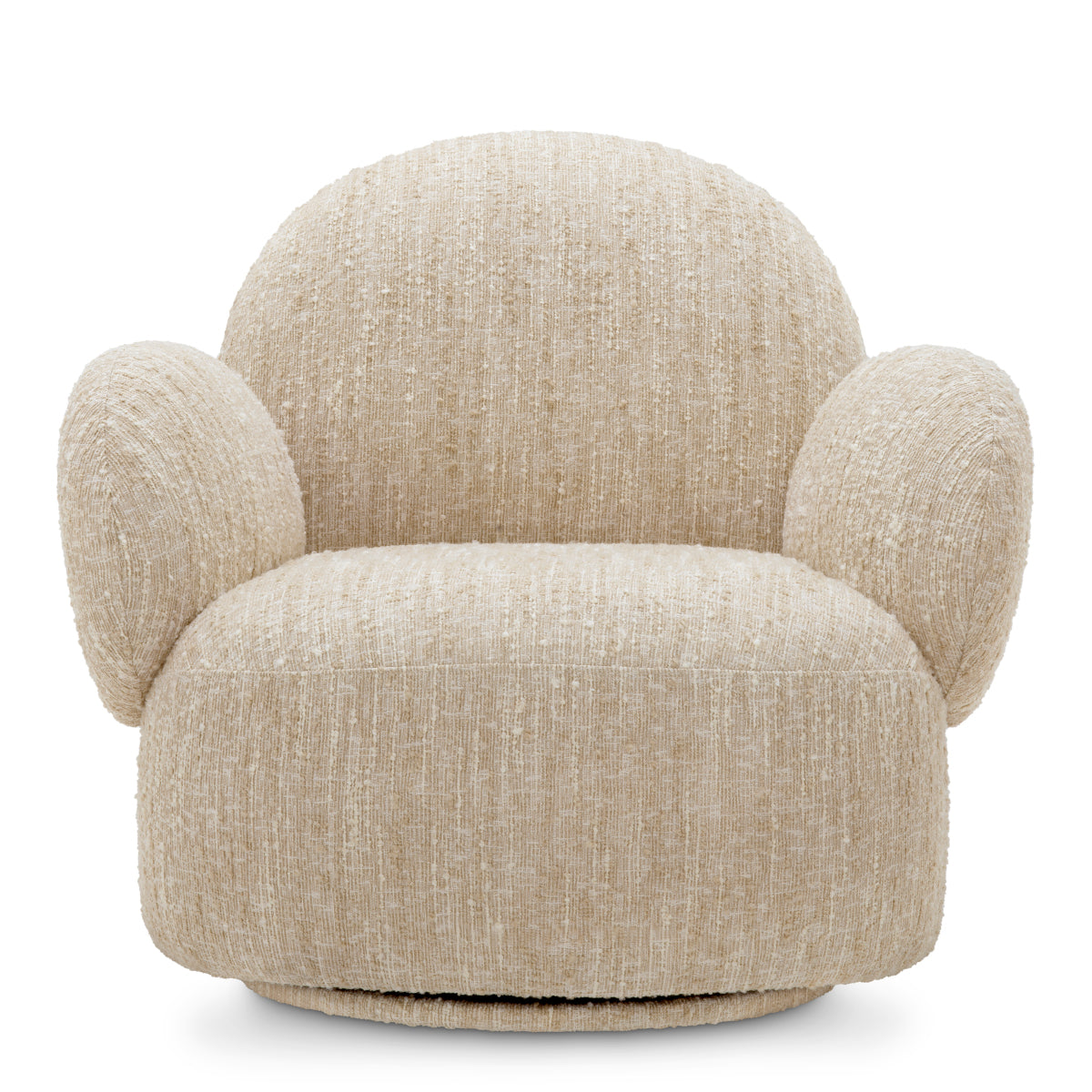 Boucle Cream Swivel Chair Madrone | Eichholtzmh.com