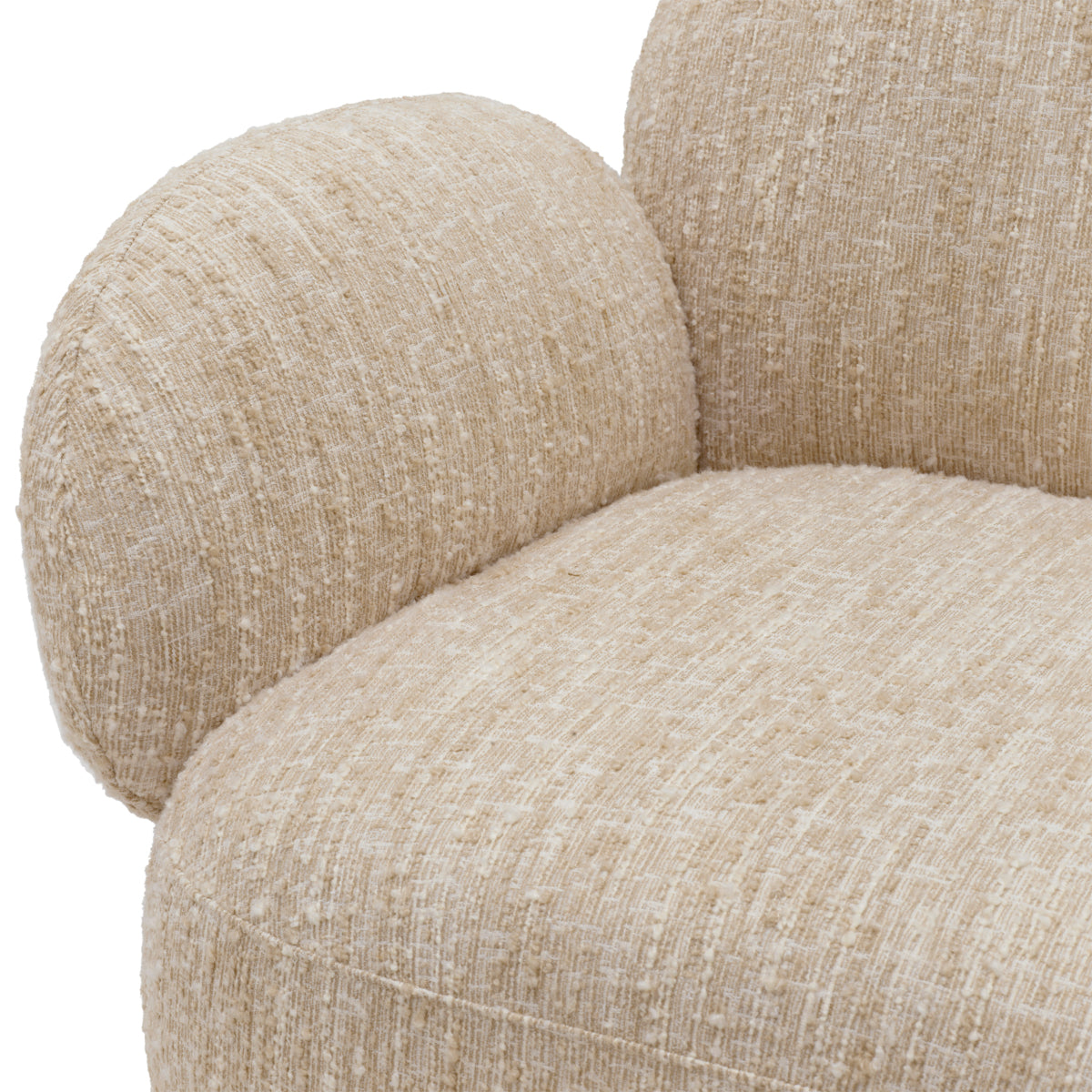 Boucle Cream Swivel Chair Madrone | Eichholtzmh.com