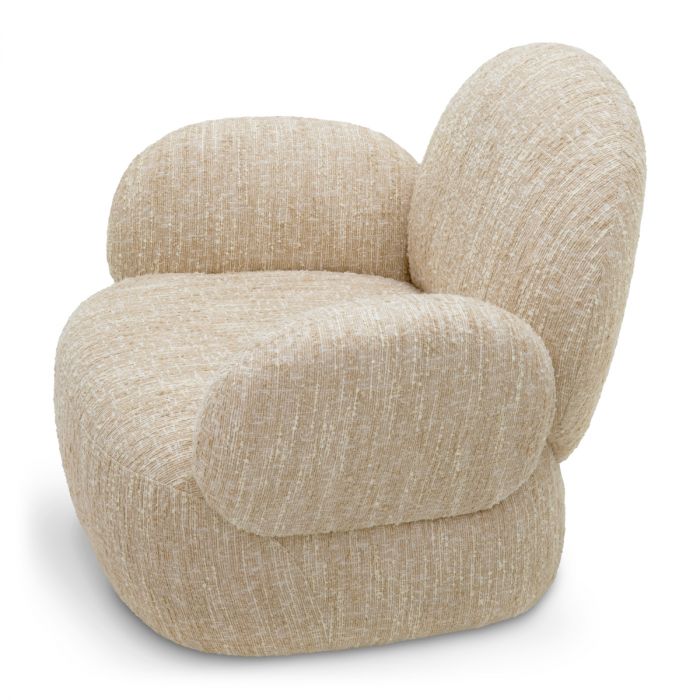 Swivel Chair Madrone bouclé sonata cream