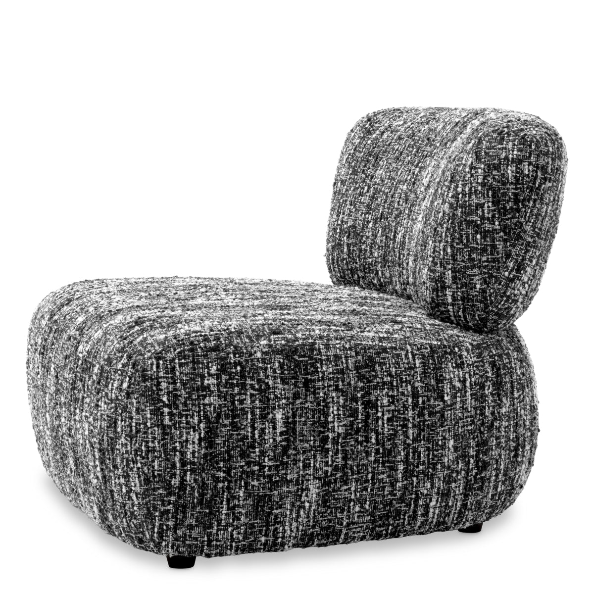Black Boucle Lounge Chair Leon | Eichholtzmh.com