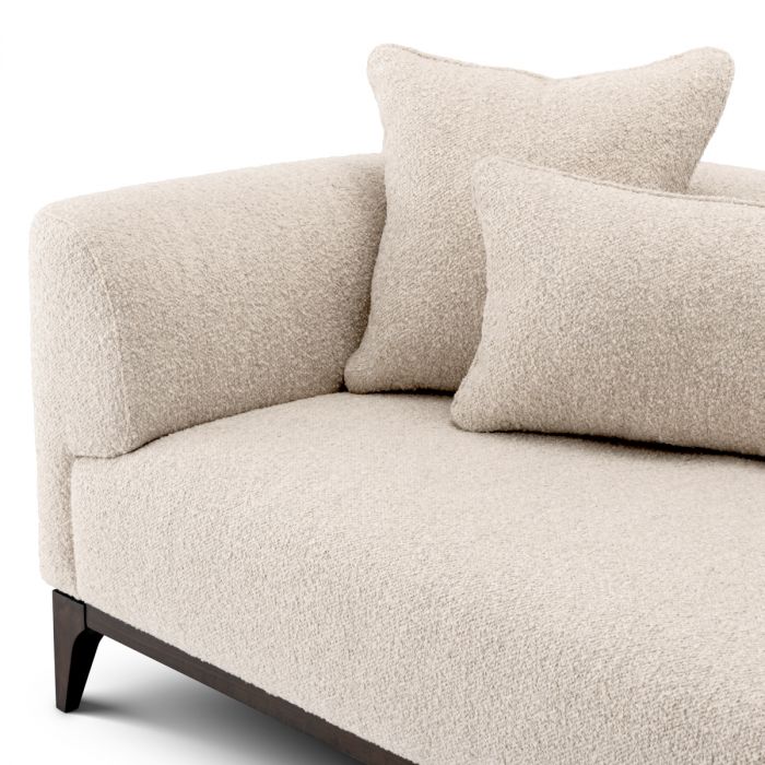 Sofa Brannan bouclé chalk white