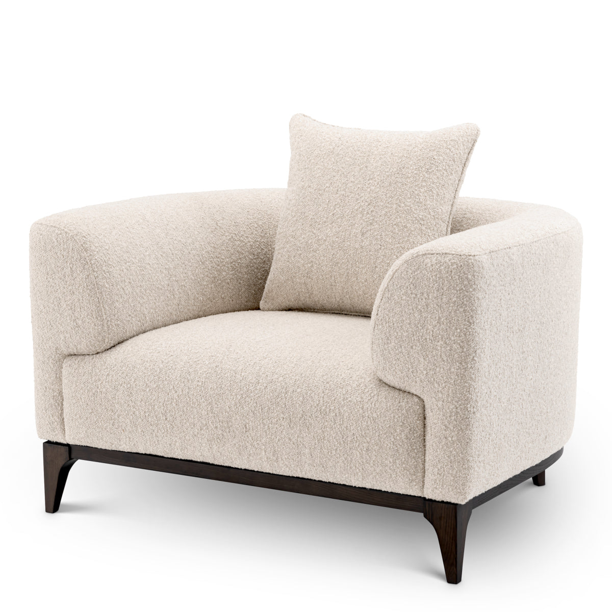 Chalk Boucle Accent Chair Brannan | Eichholtzmh.com