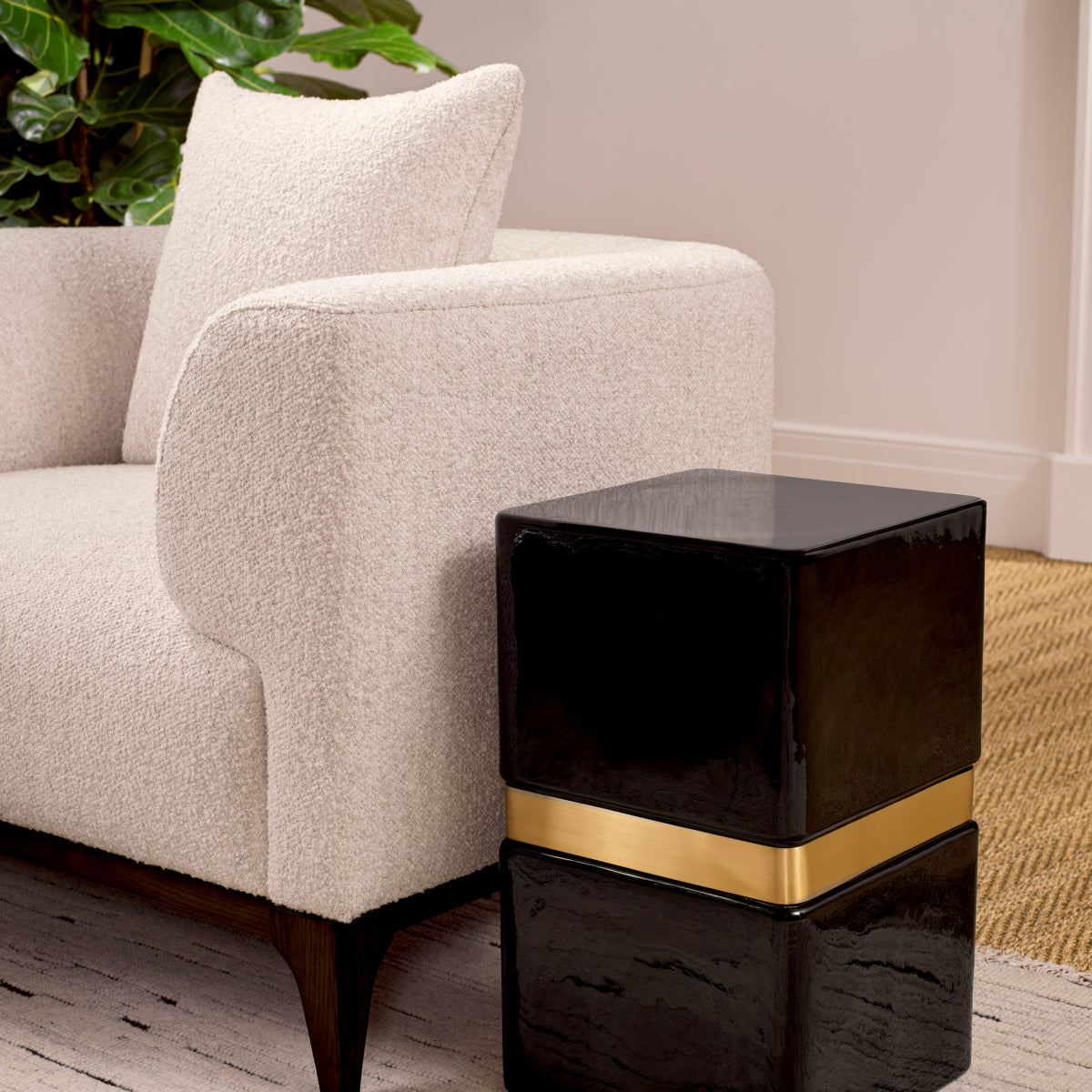 Chalk Boucle Accent Chair Brannan | Eichholtzmh.com