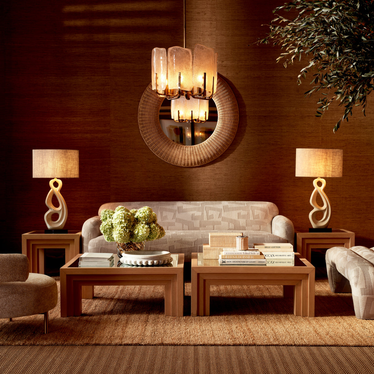 Brooklyn Sand Upholstered Sofa Hernandez | Eichholtzmh.com