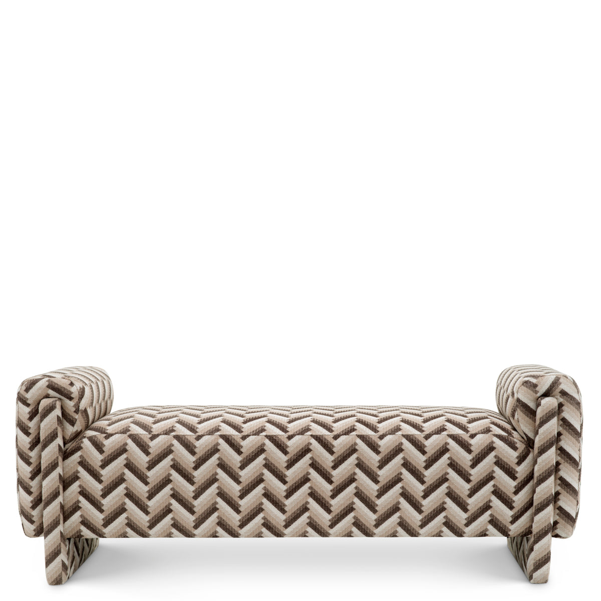 Chevron Brown Bench Del Vale | Eichholtzmh.com