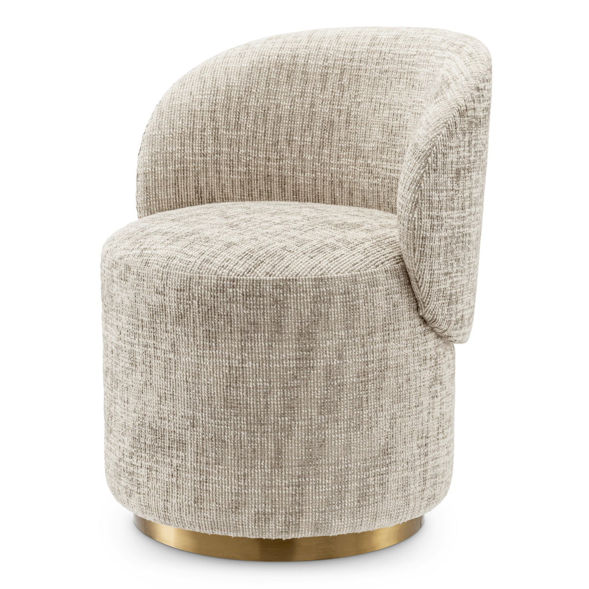 Beige Swivel Dining Chair Greer